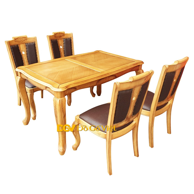 Mẫu bàn ăn cổ điển 4 ghế ngồi